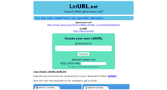 Desktop Screenshot of litlurl.net